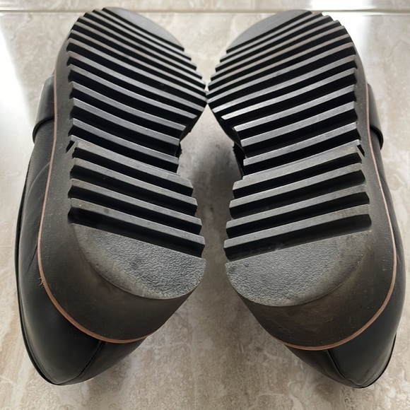 Halogen Nordstrom Black Snakeskin Leather Loafers size 6.5 - Picture 7 of 9